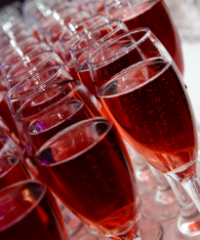 Wine glasses at the EVAs